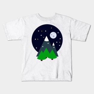 Snowy Night Kids T-Shirt